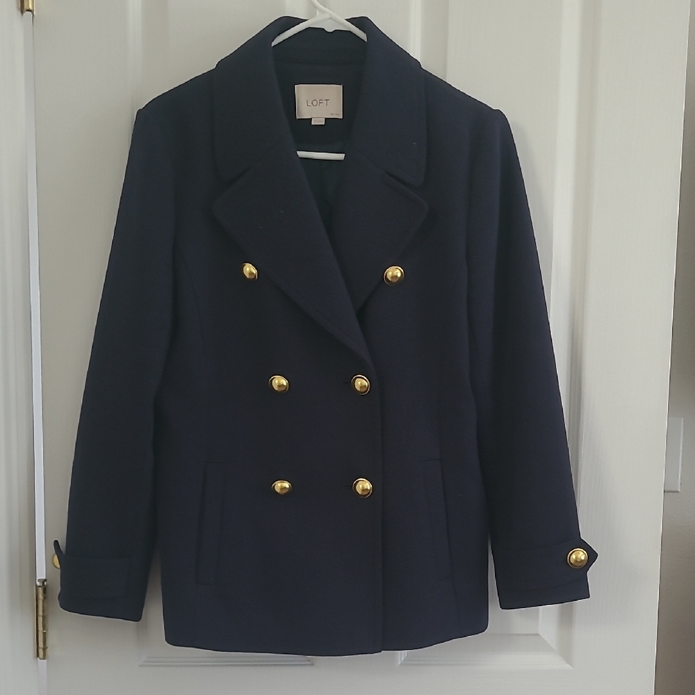 LOFT Women's Navy Peacoat